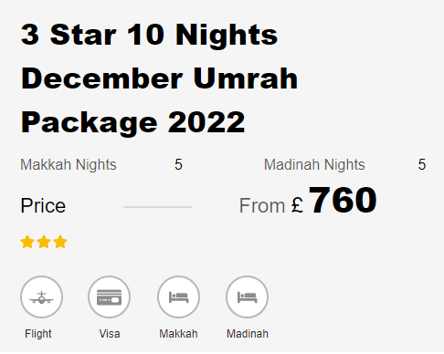 December Umrah Packages