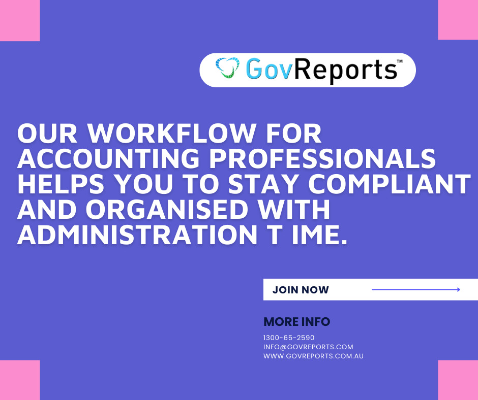 GovReports workflow for accounting professionals