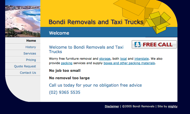 Bondi Removals And Taxi Trucks