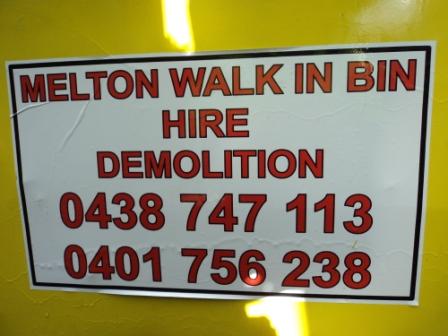 Melton Walk In Bin Hire