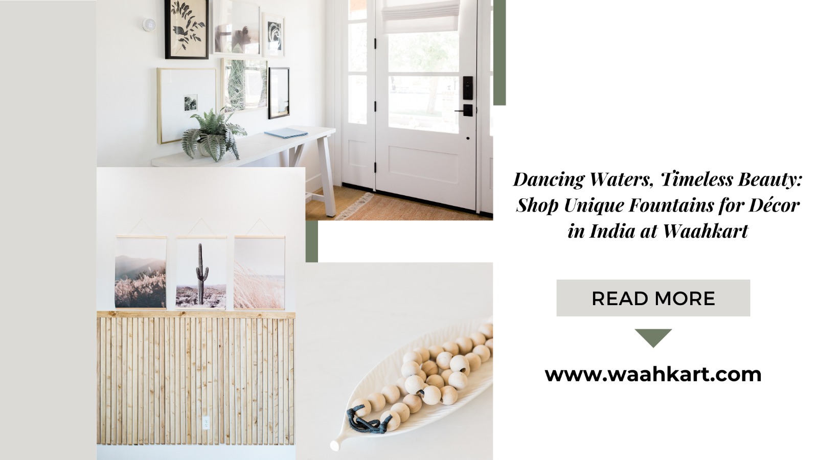 Dancing Waters, Timeless Beauty: Shop Unique Fountains for Décor in India at Waahkart