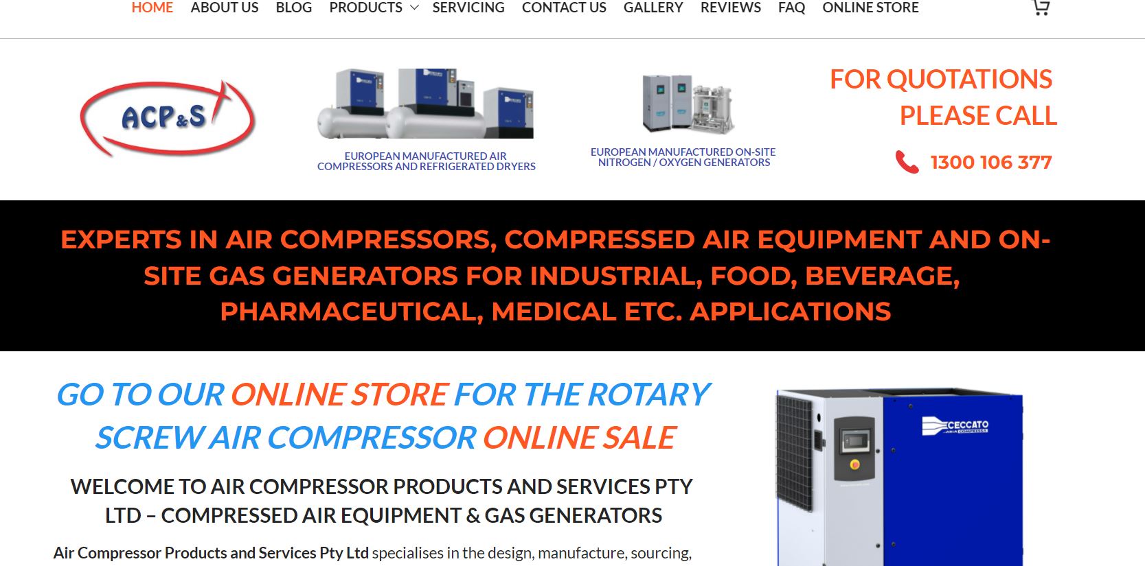 Air Compressor Products & Services