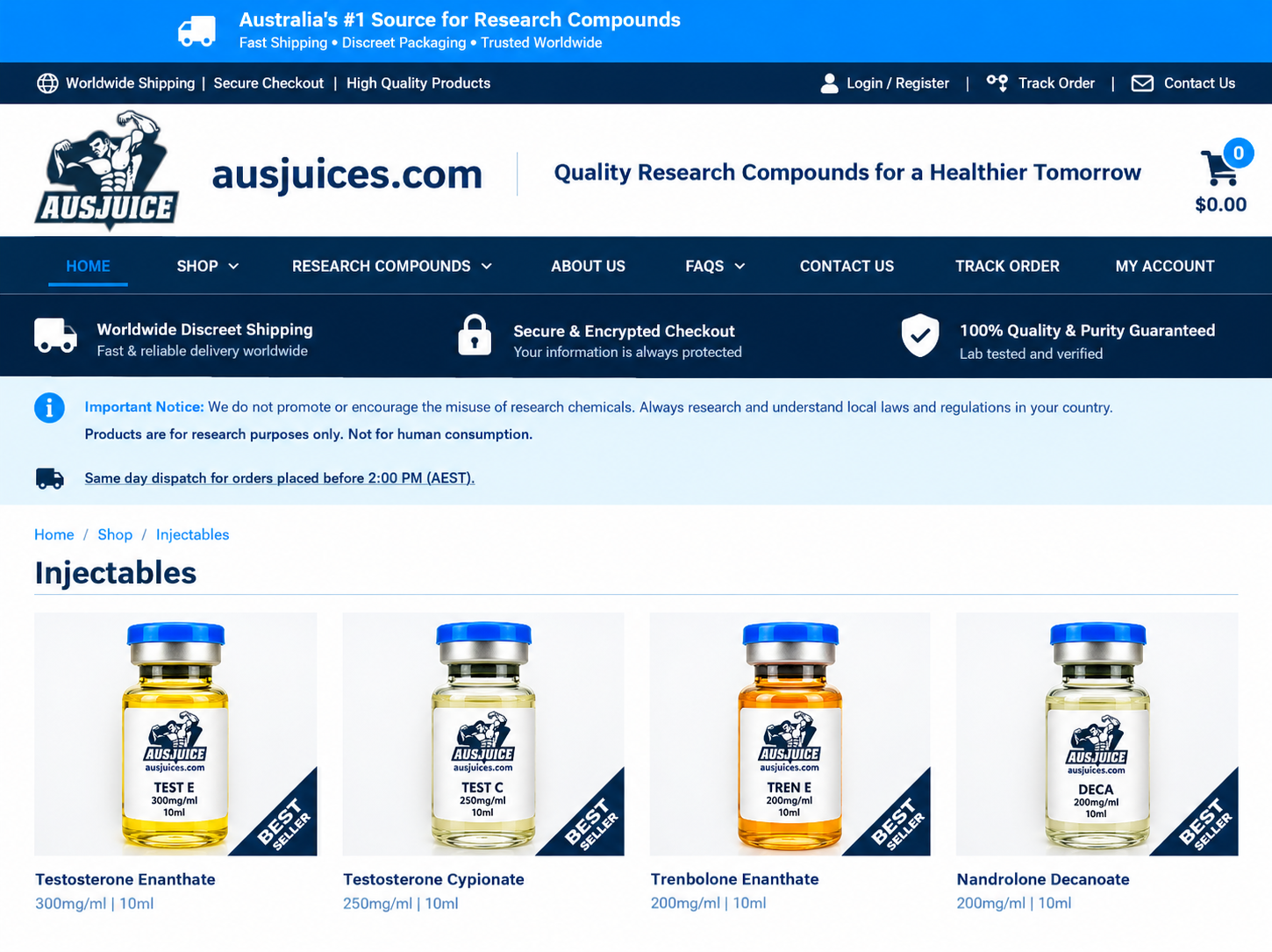 Anabolic Steroids – Product Information & Buyer Enquiries