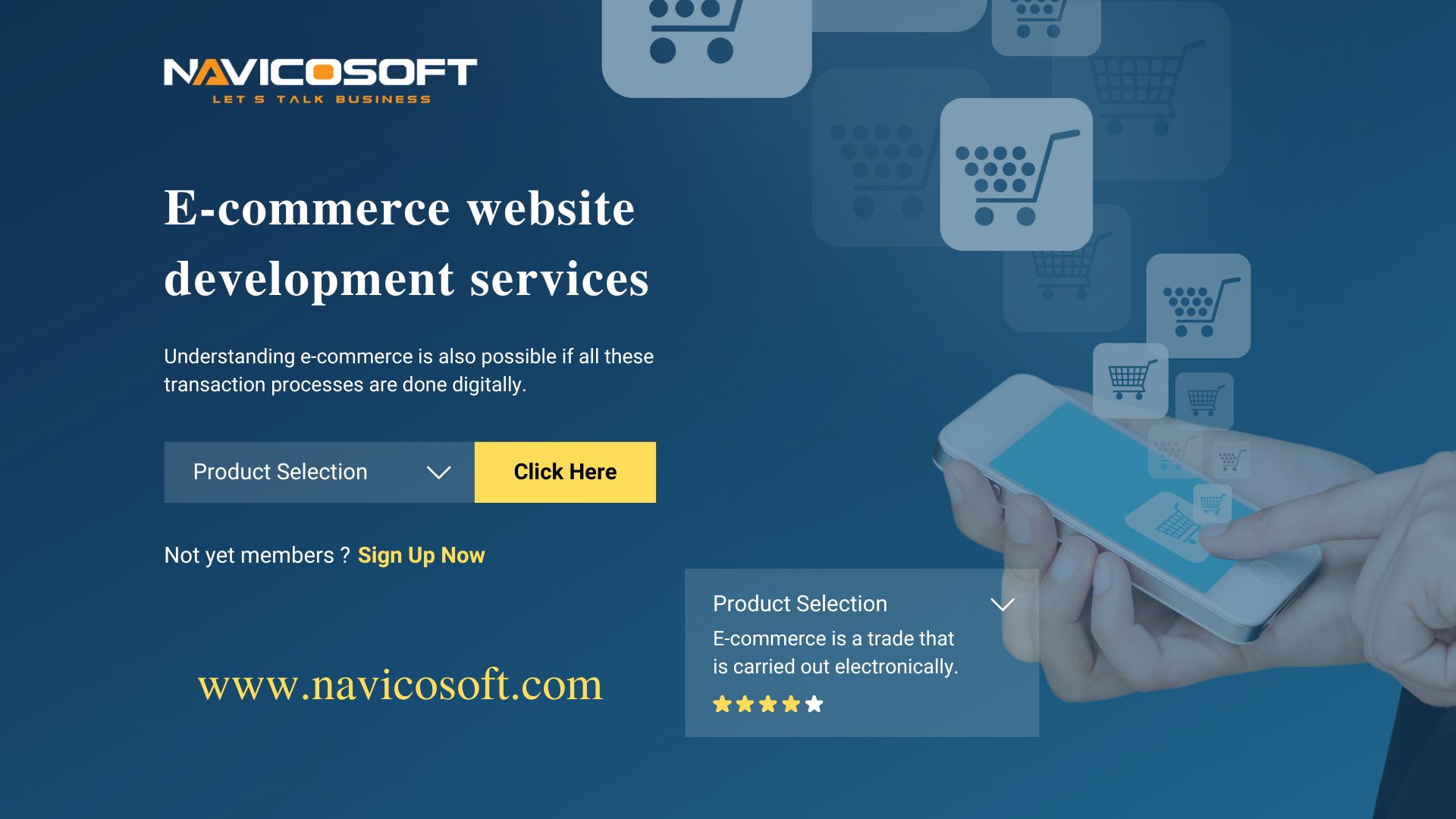 E-commerce website development services navicosoft