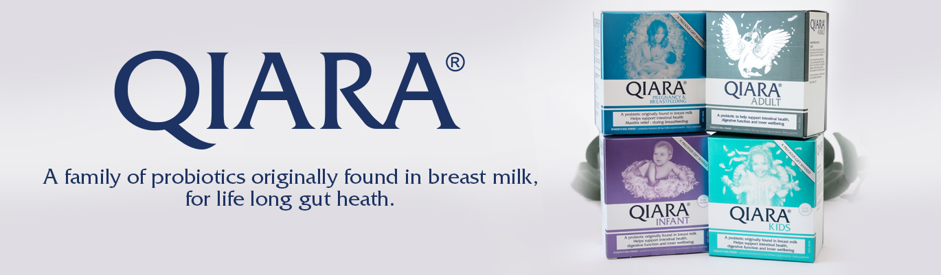 Qiara | A family of probiotics originally found in breast milk, for life long gut health!
