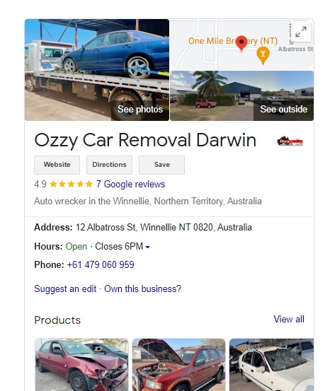 Ozzy Car Removal Darwin