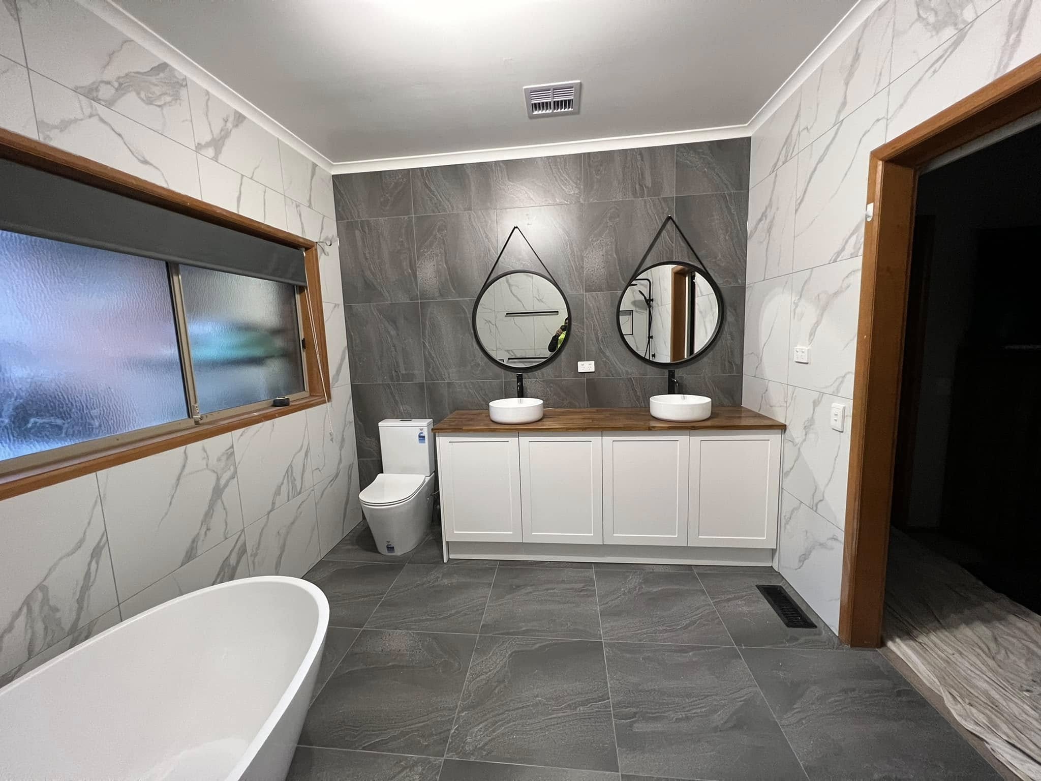 Mono Tiling Bathroom Renovation