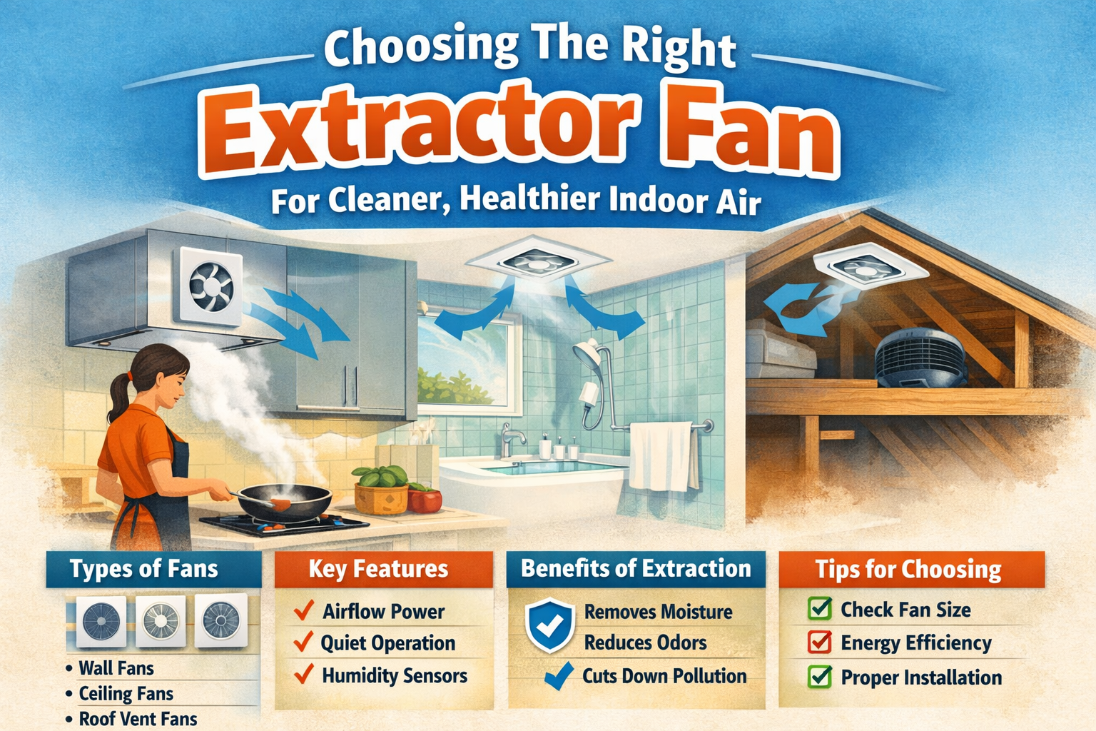 Choosing The Right Extractor Fan For Cleaner, Healthier Indoor Air
