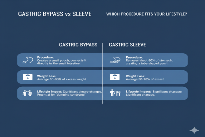 Gastric Bypass vs Sleeve: Which Procedure Fits Your Lifestyle?