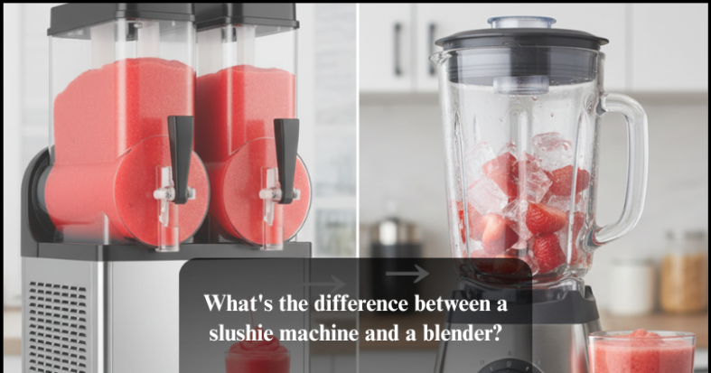 What's the difference between a slushie machine and a blender?