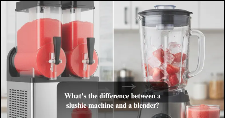 What's the difference between a slushie machine and a blender?